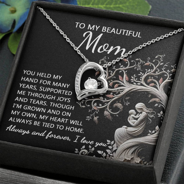 Mom-On My Own Forever Love Pendant Necklace