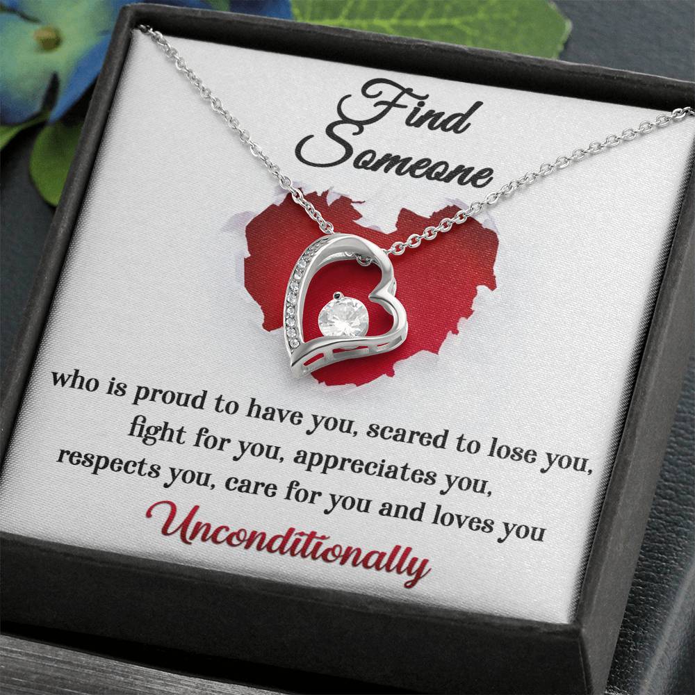 Find Someone Forever Love Pendant Necklace