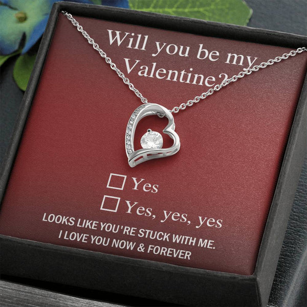 Soulmate-Be My Valentine Forever Love Pendant Necklace