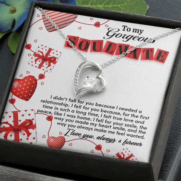 Soulmate-Fall For You Forever Love Pendant Necklace