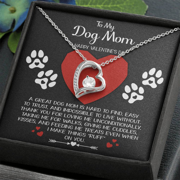 Dog Mom-Hard To Find Forever Love Pendant Necklace