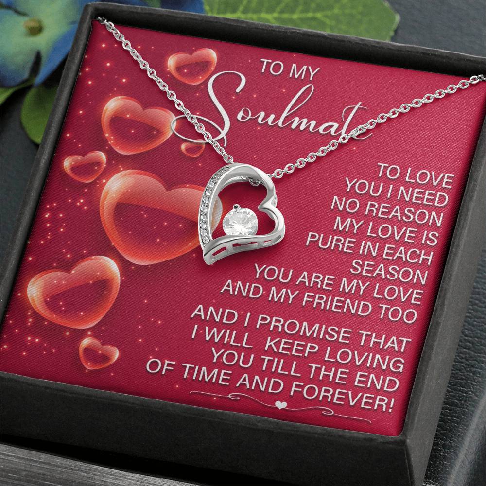 Soulmate-Keep Loving You Forever Love Pendant Necklace