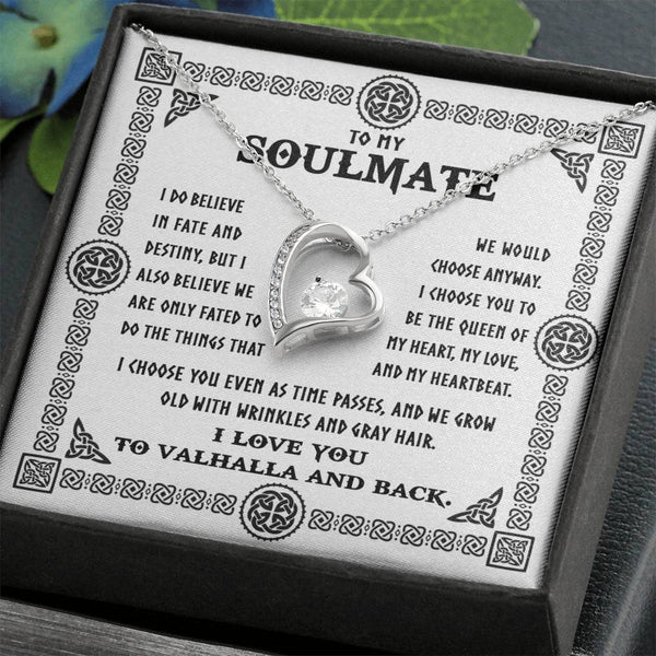 Soulmate-Gray Hair Forever Love Pendant Necklace