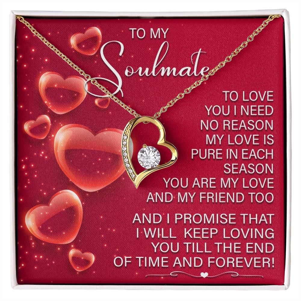 Soulmate-Keep Loving You Forever Love Pendant Necklace