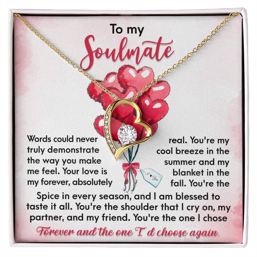 Soulmate-I Chose Forever Forever Love Pendant Necklace