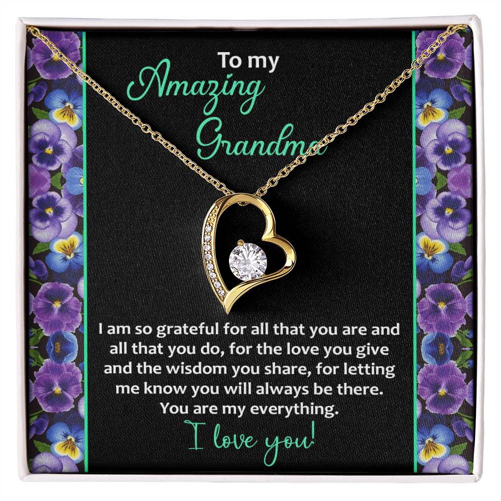 Grandma-My Everything Forever Love Pendant Necklace