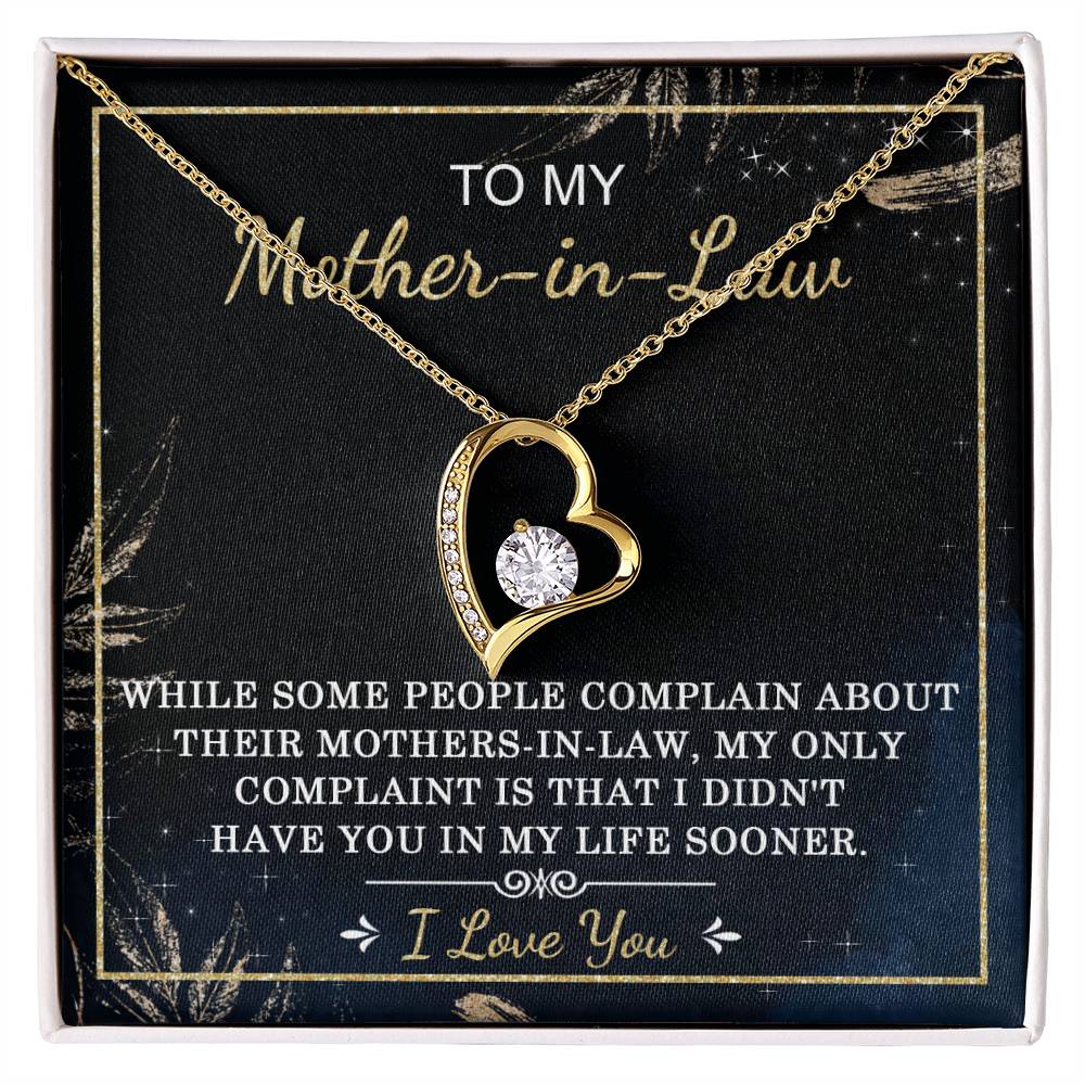 Mother-In-Law-In My Life Forever Love Pendant Necklace