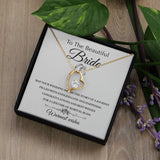 forever love necklace, beautiful wife necklace, warmest wishes jewelry, meaningful gift for wife, elegant pendant, adjustable chain necklace, sparkling gemstone necklace, sterling silver jewelry