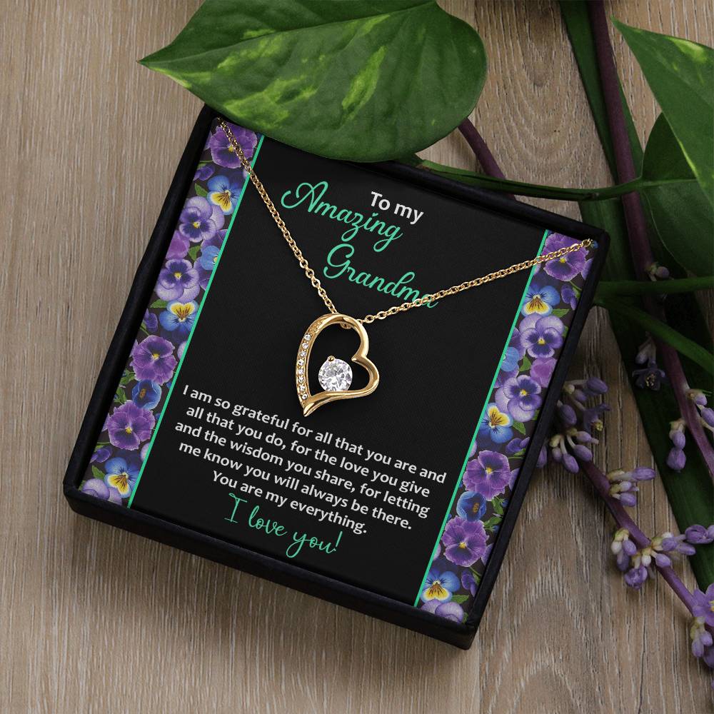 Grandma-My Everything Forever Love Pendant Necklace