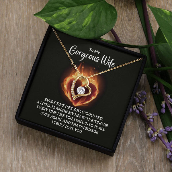 Forever Love: Necklace for Wife - Igniting Flames of Affection