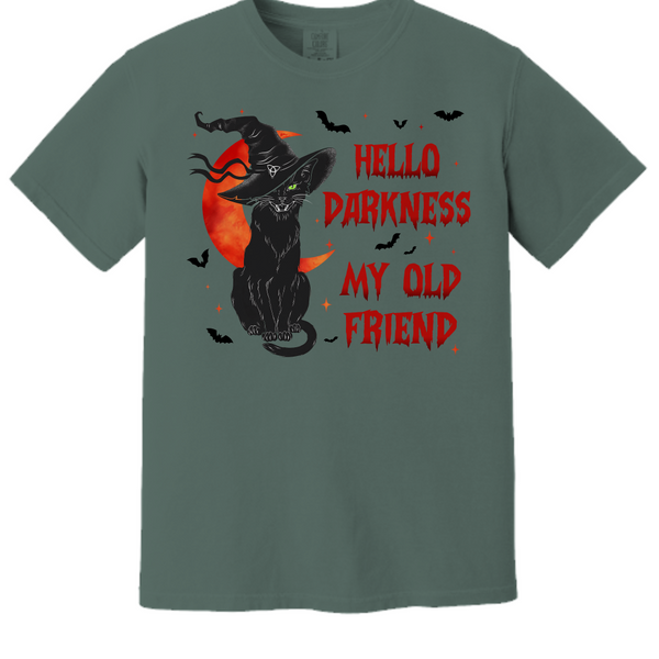 Halloween t-shirt Hello Darkness (2)