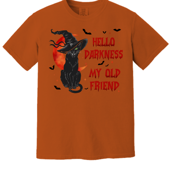 Halloween t-shirt Hello Darkness (2)