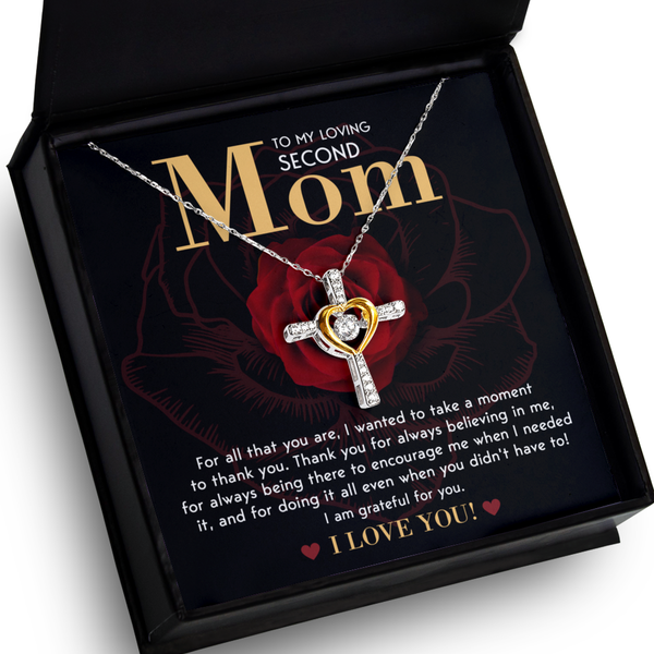 Second Mom-Grateful For You - Cross Dancing Necklace