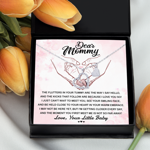 Mommy-I Love You - Baby Feet Necklace
