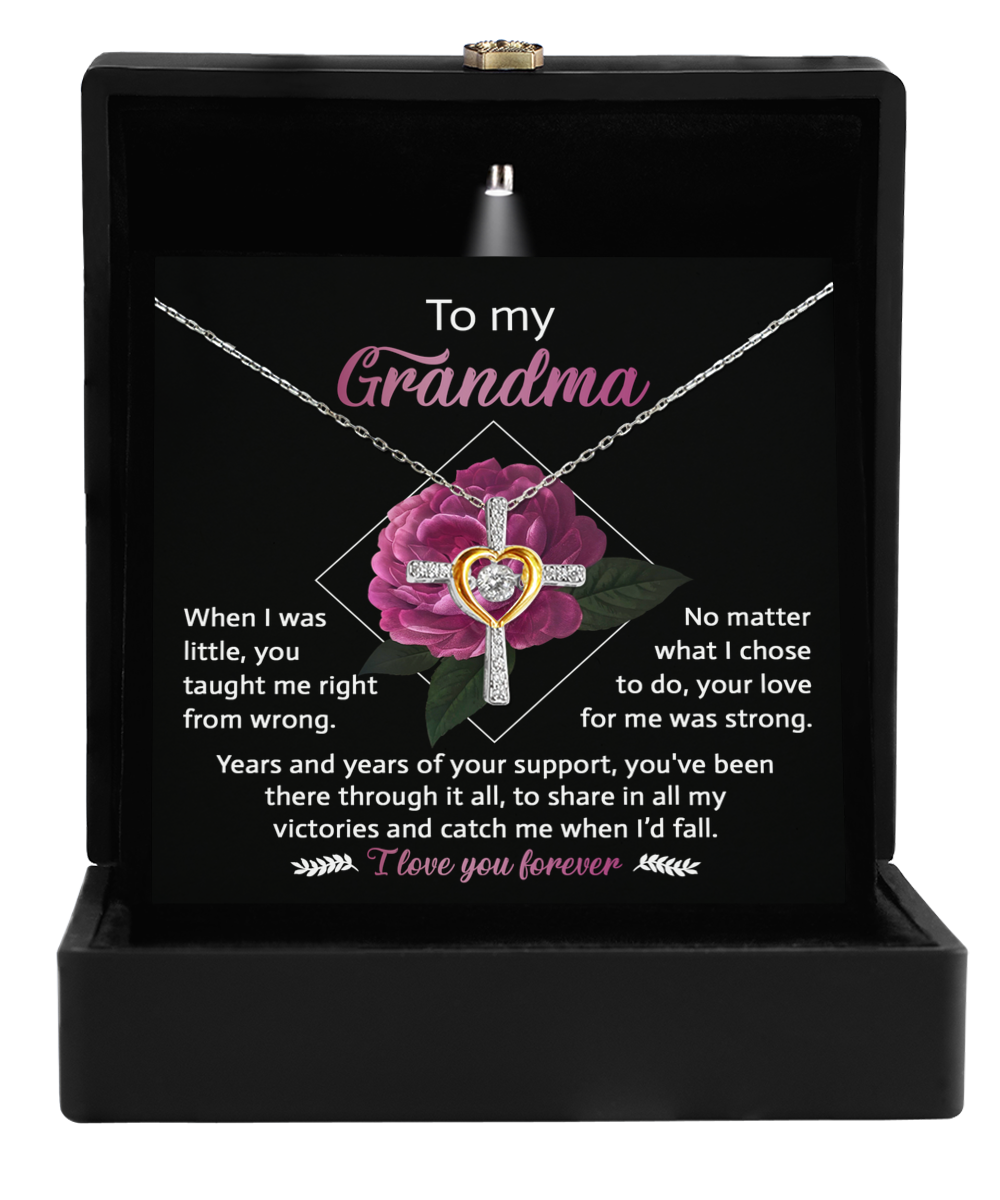 Grandma-Love For Me-GB - Cross Necklace