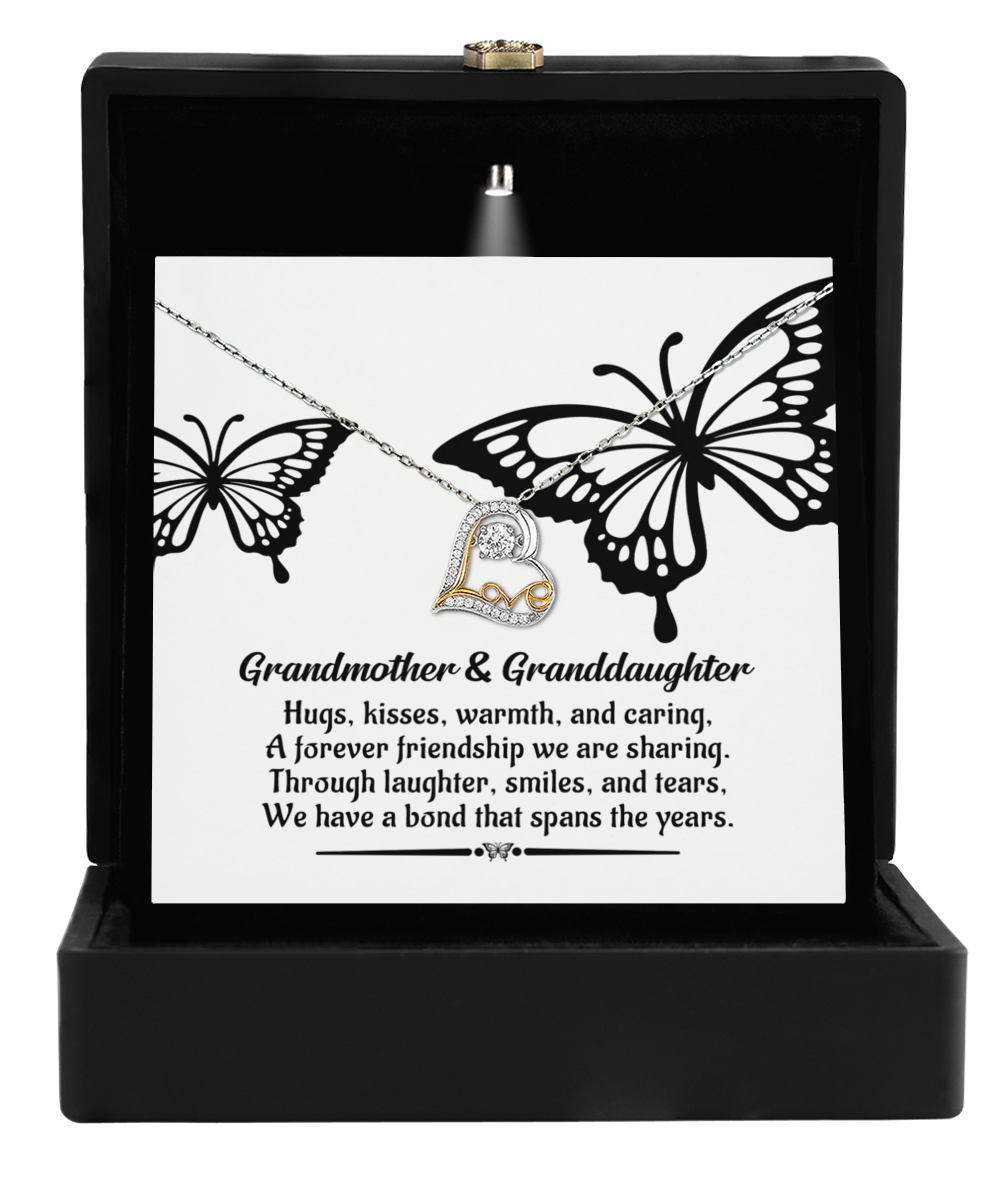 Grandma Granddaughter-A Bond - Dancing Love Necklace