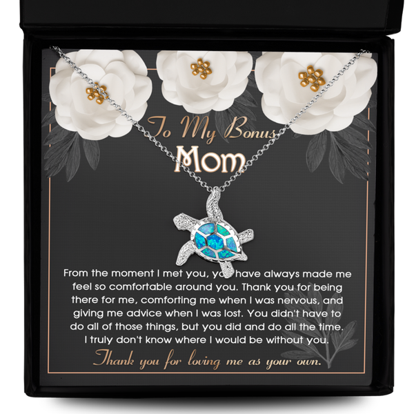 Bonus Mom-All The Time - Opal Turtle Necklace
