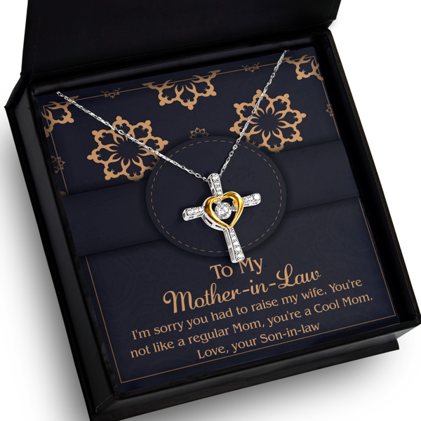 Mother-In-Law-Cool Mom - Dancing Cross Necklace