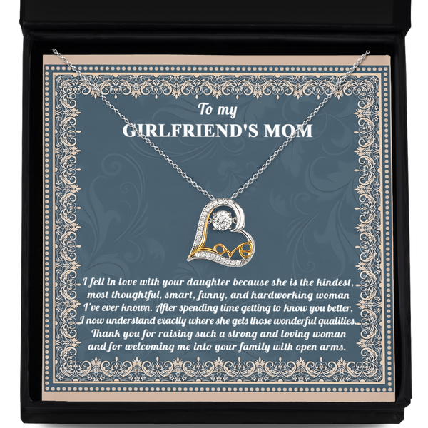 Girlfriend's Mom- With Open Arms - Dancing Heart Necklace