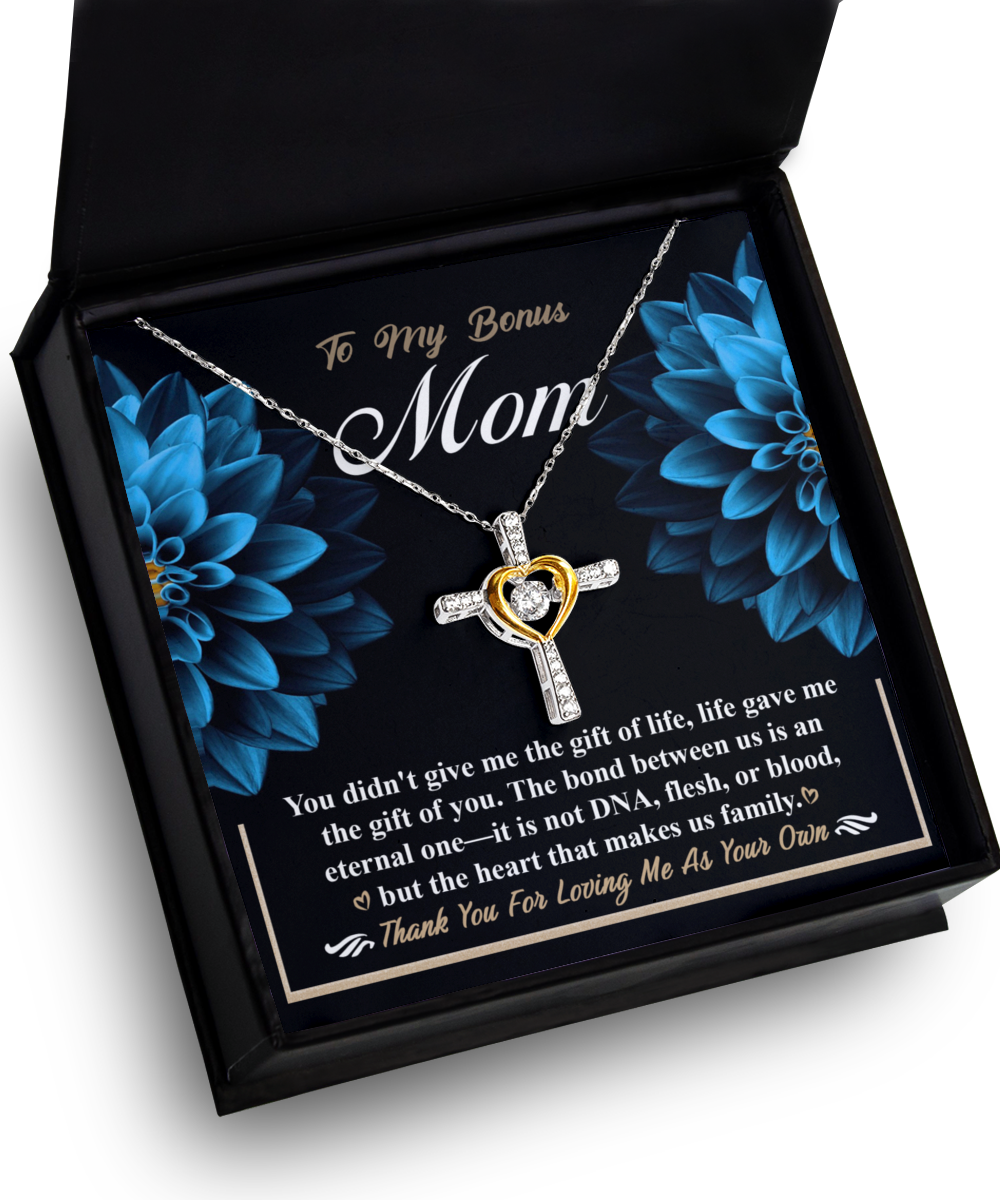 Bonus Mom-Gift Of You - Heart Cross Necklace