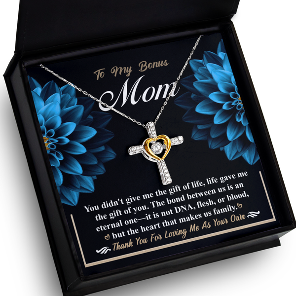 Bonus Mom-Gift Of You - Heart Cross Necklace