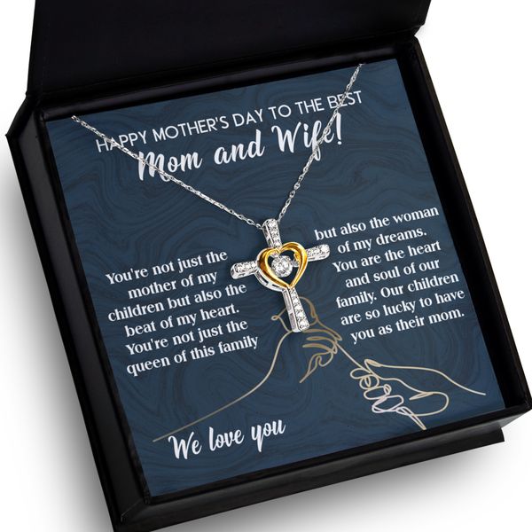 Wife-Happy Mother's Day - Cross Dancing Necklace