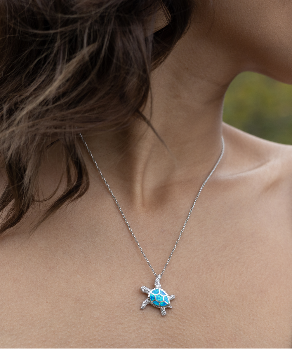 Happy Graduation-This Moment - Opal Turtle Necklace