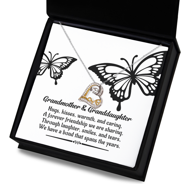 Grandma Granddaughter-A Bond - Dancing Love Necklace