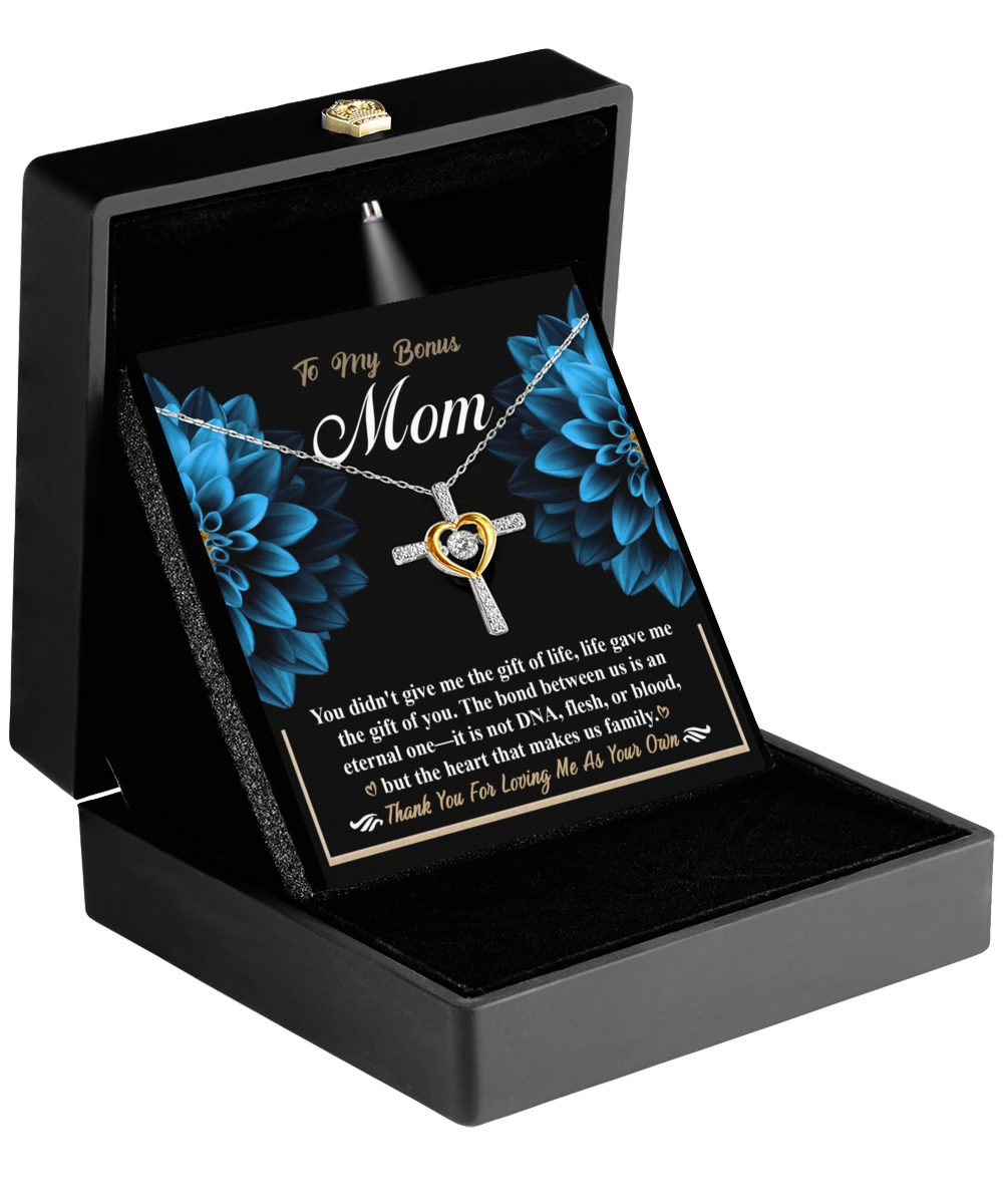 Bonus Mom-Gift Of You - Heart Cross Necklace