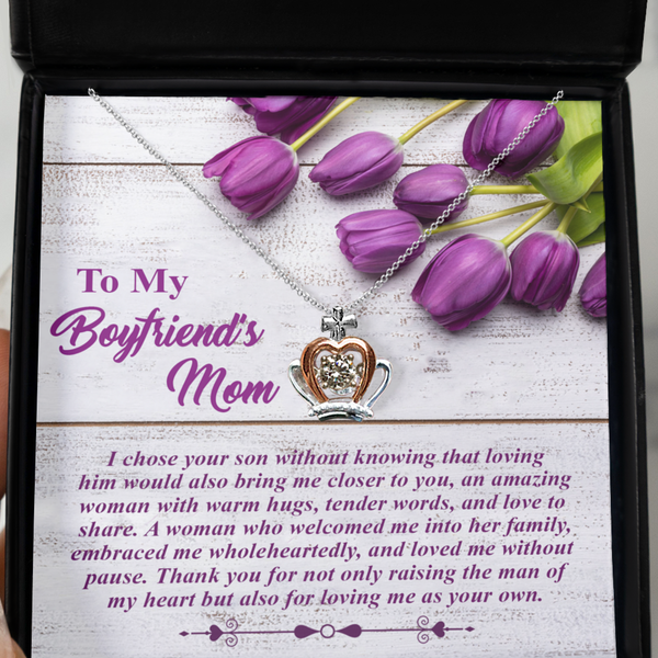 Boyfriend's Mom-As Your Own - Crown Pendant Necklace