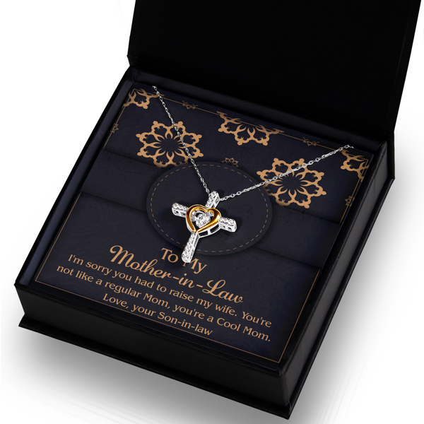 Mother-In-Law-Cool Mom - Dancing Cross Necklace