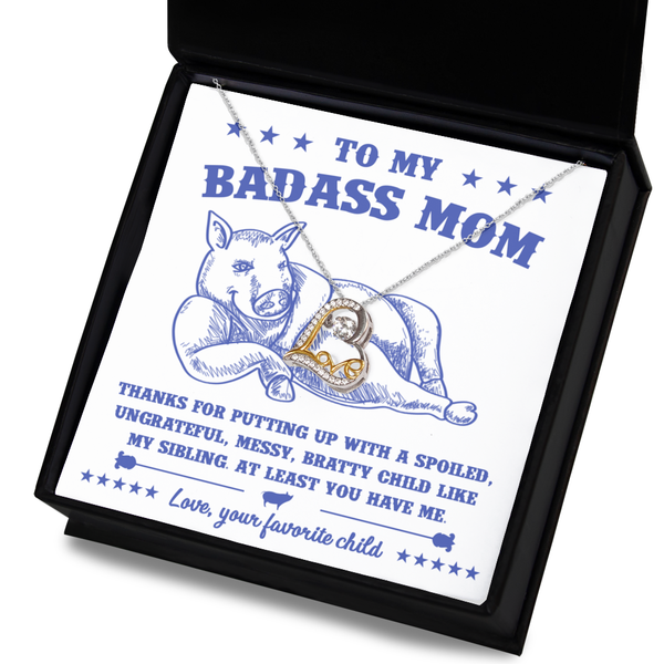 Mom-You Have Me - Dancing Cross Necklace