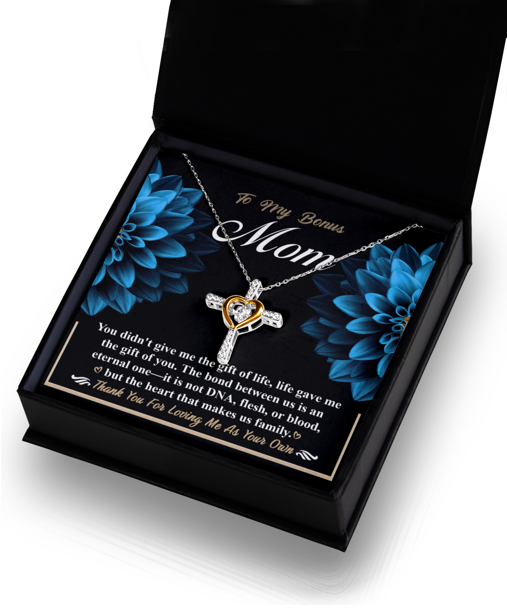 Bonus Mom-Gift Of You - Heart Cross Necklace