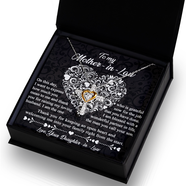 Mother-In-Law-An Open Heart - Dancing Cross Necklace