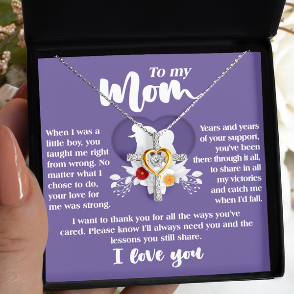 Mom-Ways You've Cared(Boy) - Dancing Heart Necklace