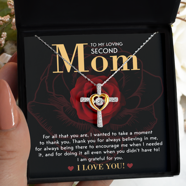 Second Mom-Grateful For You - Cross Dancing Necklace