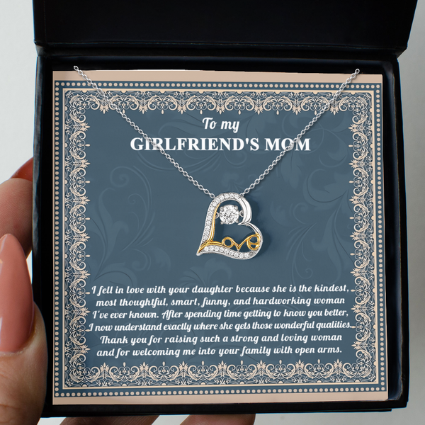 Girlfriend's Mom- With Open Arms - Dancing Heart Necklace