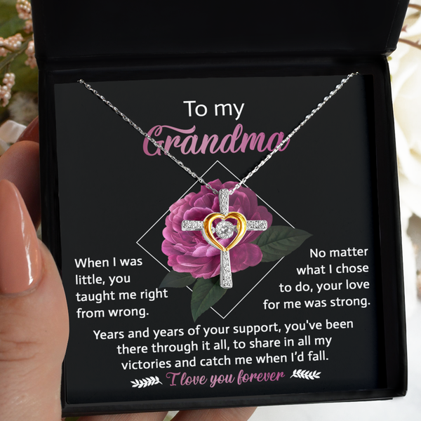 Grandma-Love For Me-GB - Cross Necklace