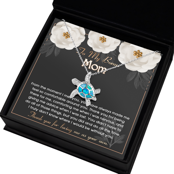 Bonus Mom-All The Time - Opal Turtle Necklace