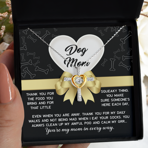 Dog Mom-In Every Way-GB - Cross Necklace