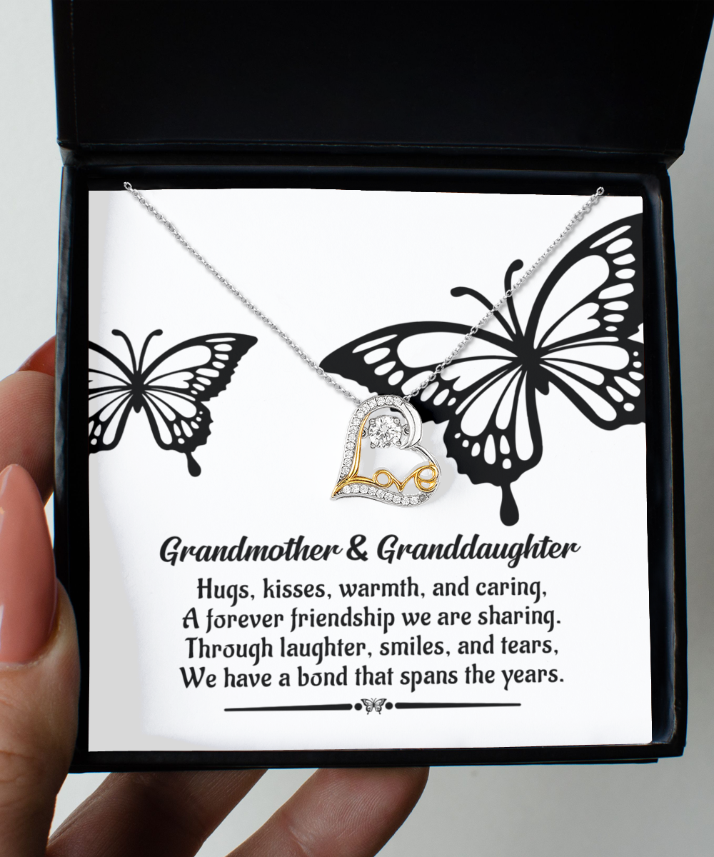 Grandma Granddaughter-A Bond - Dancing Love Necklace