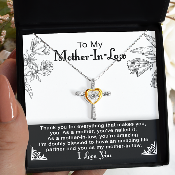Mother-In-Law-You're Amazing - Cross Dancing Necklace