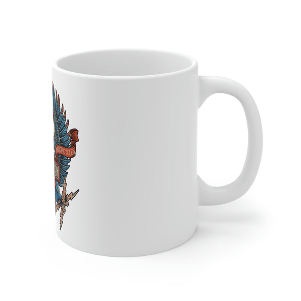 Harley Davidson Color Eagle - Ceramic Mug 11oz - White