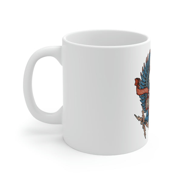 Harley Davidson Color Eagle - Ceramic Mug 11oz - White