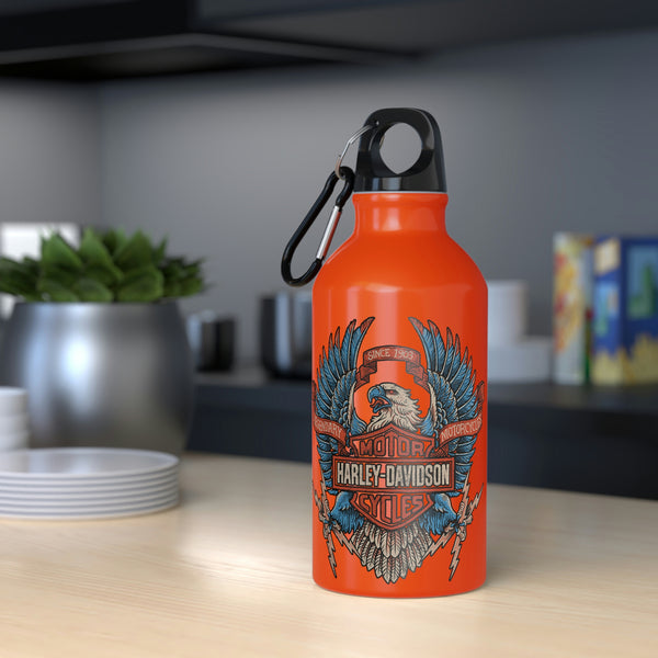 Harley Davidson Color Eagle - Sport Bottle Black, Orange & White