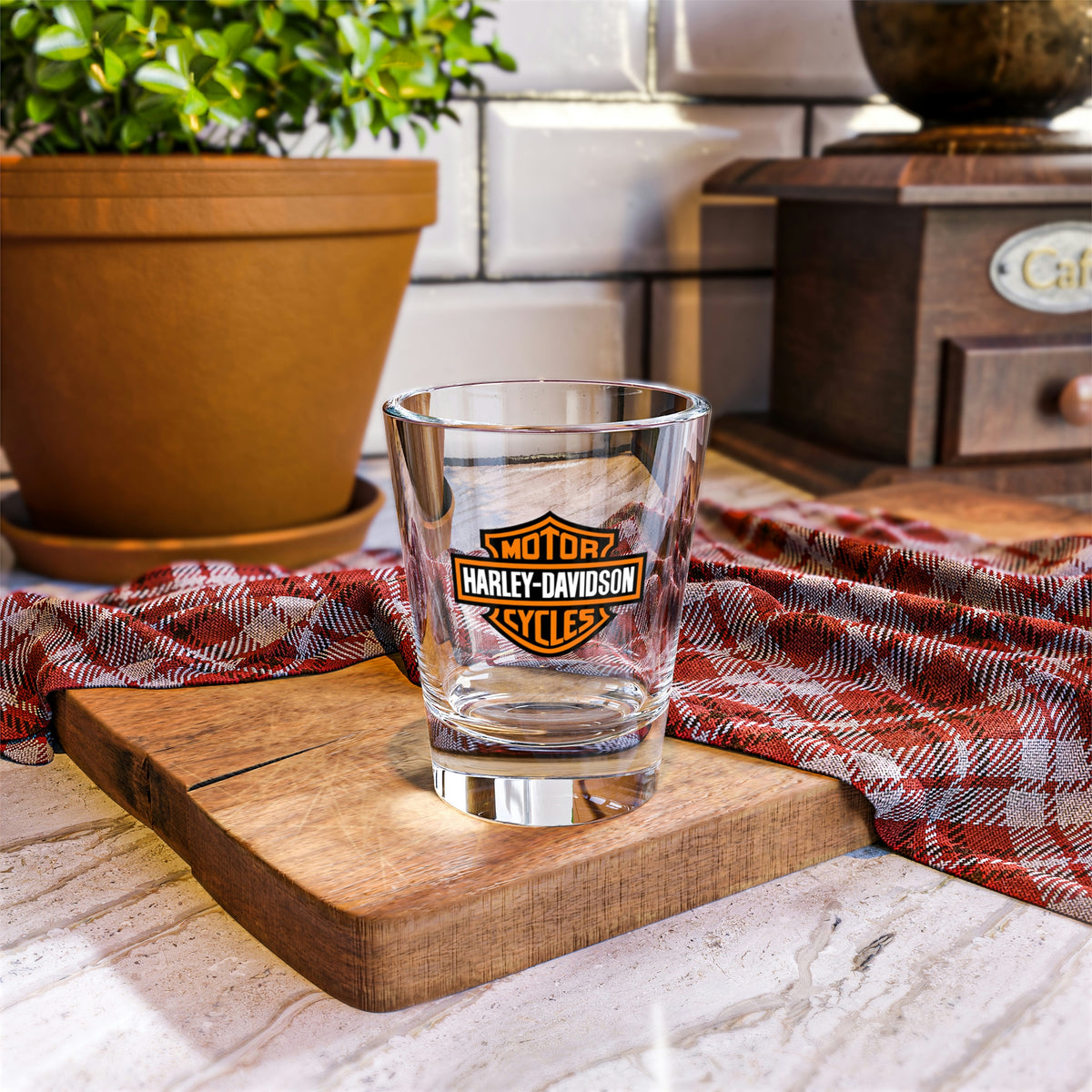 Harley Davidson Shot Glass, 1.5oz