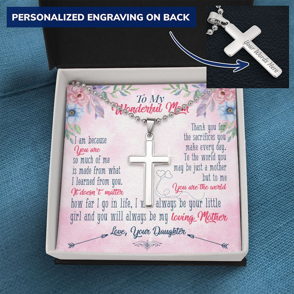 Personalized Cross for Mom