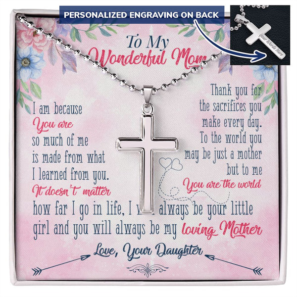 Personalized Cross for Mom