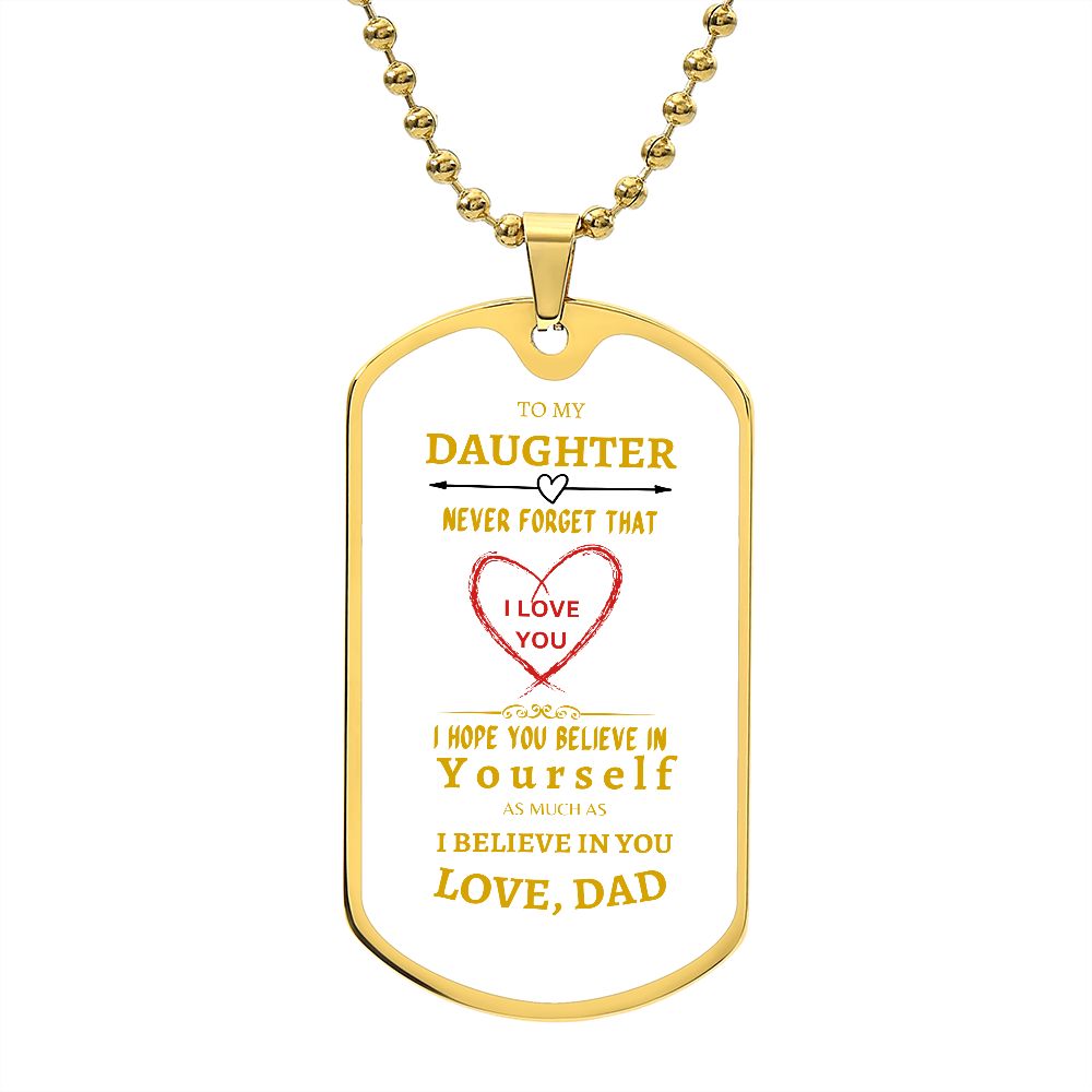 Beautiful word for Daughter - white background
