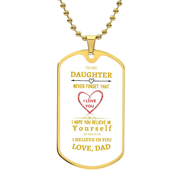 Beautiful word for Daughter - white background